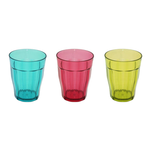 Soda Glass Assorted Colours (4) T0346M Epicurean - Dynamic Drive