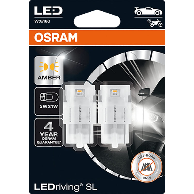 OSRAM LEDriving® SL, W21W, Amber, LED signal lamps, Off-road only, non ECE Osram - Dynamic Drive