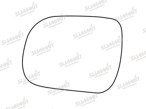 Summit Stick-On Standard Mirror Glass fits Toyota Hilux 05 to 16 LHS Summit - Dynamic Drive