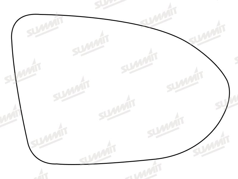 Summit Heated Base Plate With Blind Spot Mirror Glass fits VW Passat 15 on RHS Summit - Dynamic Drive
