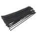 Sealey Cable Tie 300 x 4.8mm Black Pack of 100 CT30048P100 Sealey - Dynamic Drive