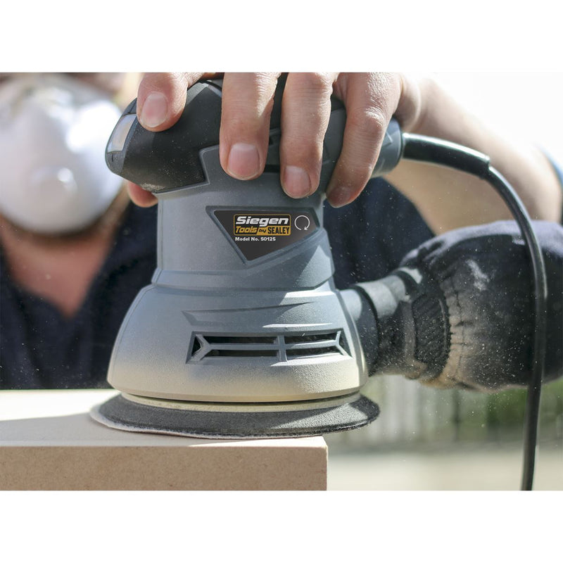 Sealey Dual Action Palm Sander125mm 240W/230V S0125 Sealey - Dynamic Drive