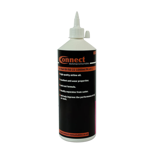 Connect Air Tool Oil ISO 22 Bottle 1L 1pc 35331 Connect - Dynamic Drive