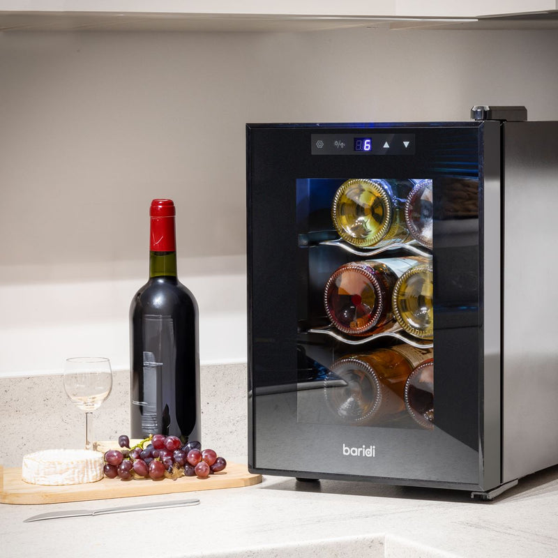 Baridi 6 Bottle Tabletop Wine Fridge & Cooler DH217 Baridi - Dynamic Drive