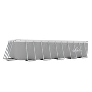 Dellonda Steel Frame Rectangular Swimming Pool - Step Ladder & Filter Pump 21ft Dellonda - Dynamic Drive