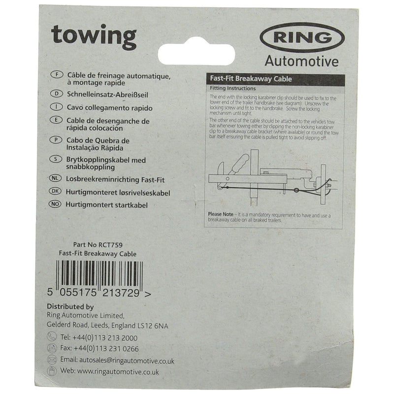 Ring Automotive RCT759 Fast-Fit Breakaway Cable Ring Automotive - Dynamic Drive