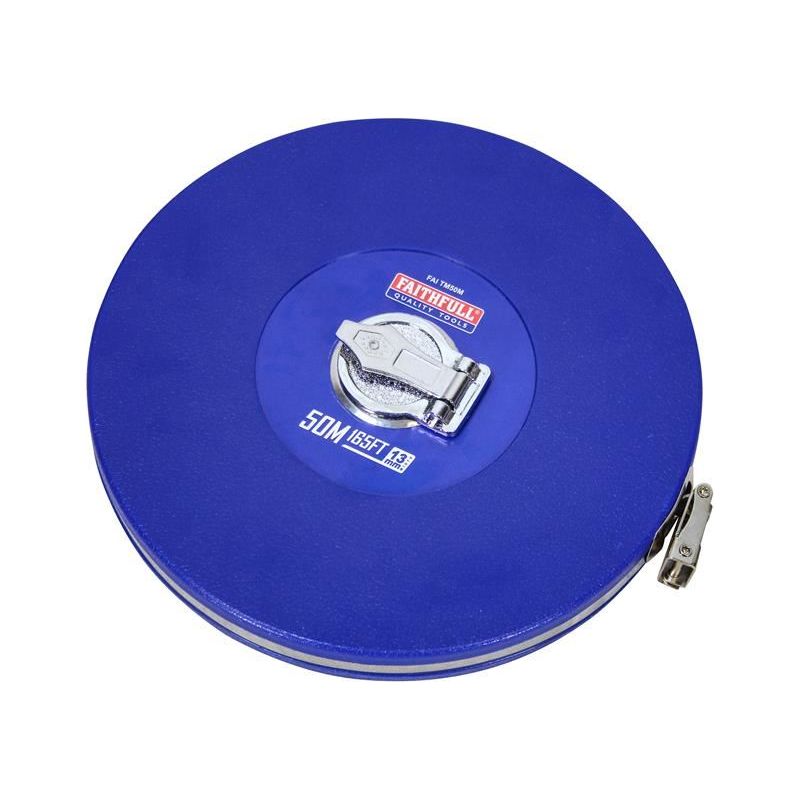 Faithfull Rounded Long Tape 50m/165ft (Width 13mm) Faithfull - Dynamic Drive