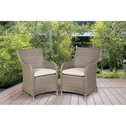 Dellonda Chester Rattan Wicker Outdoor Garden Dining Chairs 2pc DG64 Dellonda - Dynamic Drive