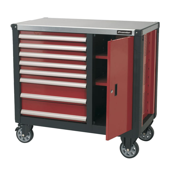 Sealey Mobile Workstation 8 Drawer with Ball-Bearing Slides AP2418 Sealey - Dynamic Drive