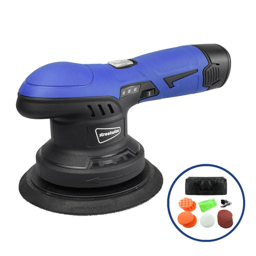 Portable Cordless Car Polisher Buffer Sander Polishing Machine Kit SWCP3 Streetwize - Dynamic Drive