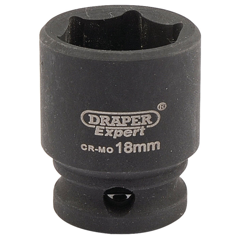 Draper Expert HI-TORQ 6 Point Impact Socket, 3/8" Sq. Dr., 18mm Draper - Dynamic Drive