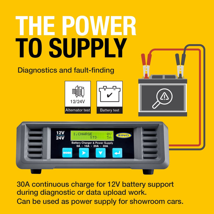 Ring Smartchargepro 30A 12/24V - RSCP3024 Ring Automotive - Dynamic Drive