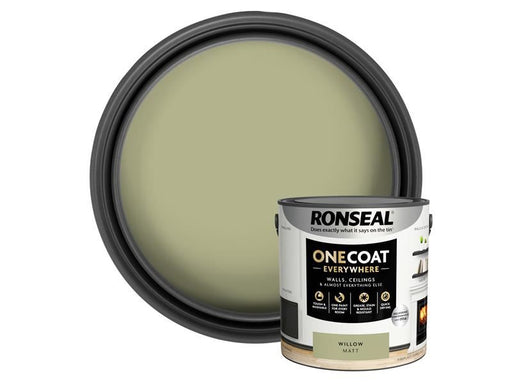 Ronseal One Coat Everywhere Interior Willow Matt 2.5 litre Ronseal - Dynamic Drive
