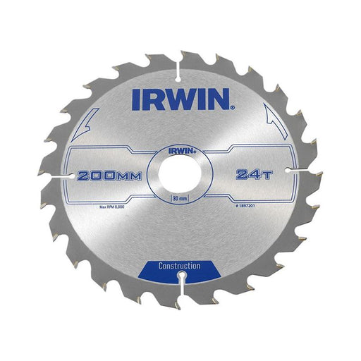Irwin® Construction Circular Saw Blade 200 x 30mm x 24T ATB IRWIN® - Dynamic Drive