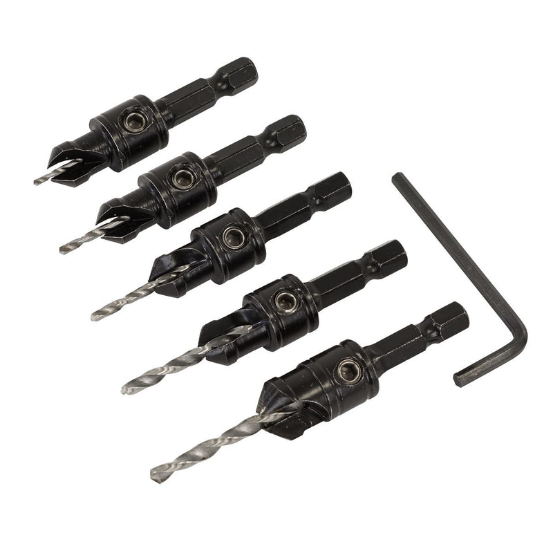 Sealey Countersink Drill Bit Set 5pc CSSET5 Sealey - Dynamic Drive