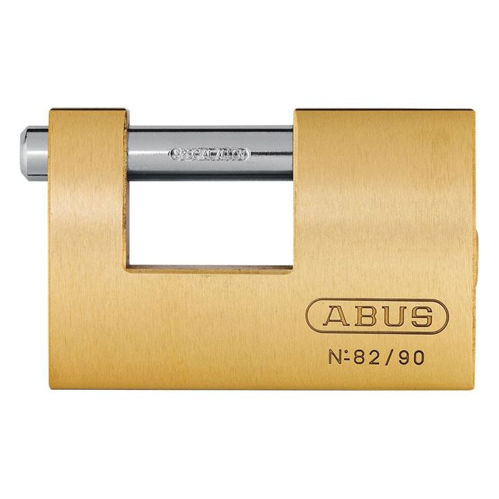 Abus Mechanical 82/90mm Monoblock Brass Shutter Padlock ABUS Mechanical - Dynamic Drive