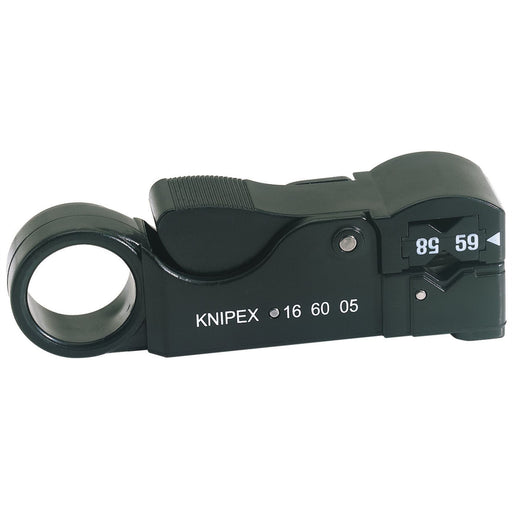 Draper Knipex 16 60 05SB Adjustable Co-Axial Stripping Tool, 4 - 10mm 64953 Draper - Dynamic Drive