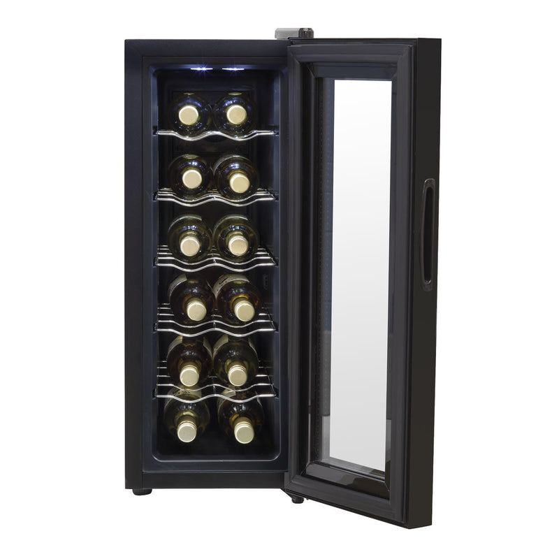 Baridi 12 Bottle Wine Fridge & Cooler - Black DH73 Baridi - Dynamic Drive