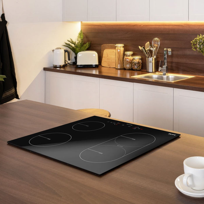 Baridi Integrated Induction Hob 4 Cooking Zones & Bridge Zone 60cm 2800W Output Baridi - Dynamic Drive