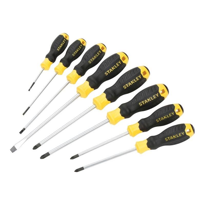 Stanley® Hand Tools Cushion Grip Screwdriver Set, 8 Piece STANLEY® Hand Tools - Dynamic Drive