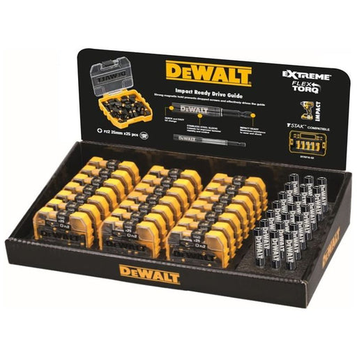 Dewalt Power Tools DT70588T PZ2 25mm Impact Bit Display 21 x Packs of 25 DeWALT Power Tools - Dynamic Drive