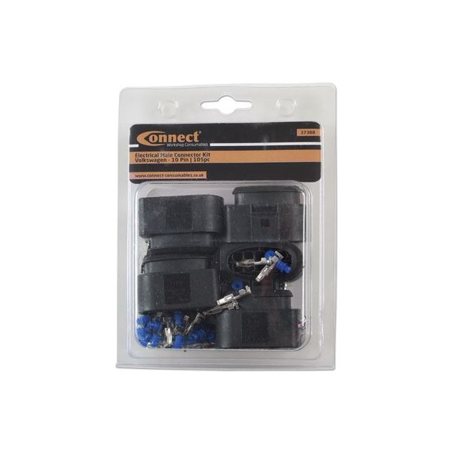 Connect for VW Electrical Female Connector 2.8mm 10 Pin Kit 105pc 37388 Tool Connection - Dynamic Drive