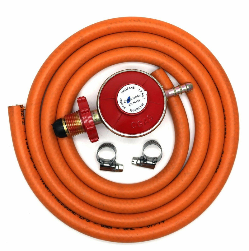 Propane Regulator Hand Wheel & Hose Clip Kit 2 Clips Caravan Gas Bottle Camping Crusader  - Dynamic Drive
