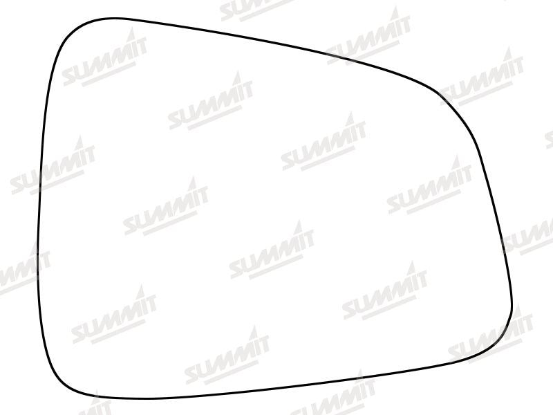 Summit Stick-On Standard Mirror Glass fits Vauxhall Mokka 12 on RHS Summit - Dynamic Drive