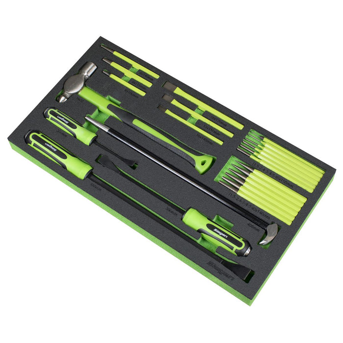 Siegen Siegen Pry Bar, Hammer & Punch Set with Tool Tray 23pc S01279 Siegen - Dynamic Drive