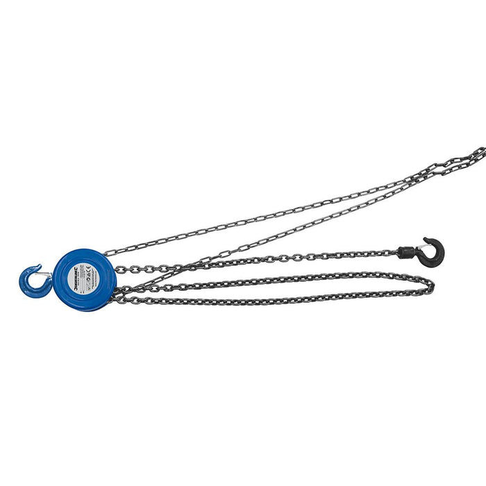 Silverline Chain Block 1000kg / 2.5m Lift Height Silverline - Dynamic Drive
