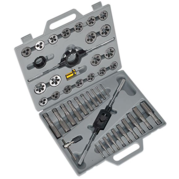 Sealey Tap & Die Set 45pc Split Dies Metric AK303 Sealey  - Dynamic Drive