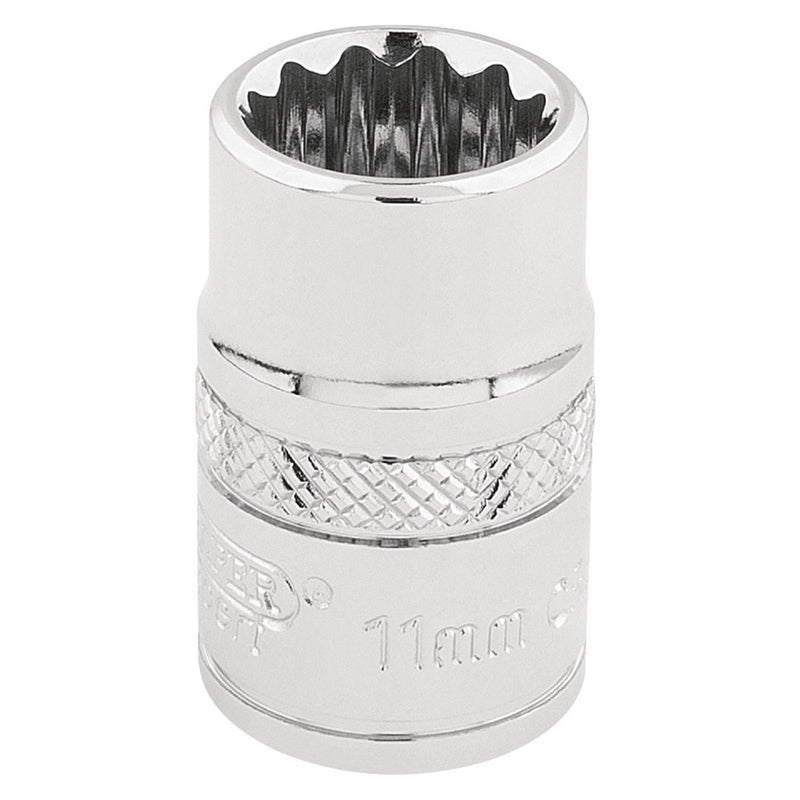 Draper HI-TORQ 12 Point Socket, 3/8" Sq. Dr., 11mm 32771 Draper - Dynamic Drive