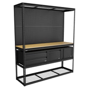 Sealey Heavy-Duty Modular Workbench & Racking Kit with 3 Storage Units Sealey - Dynamic Drive
