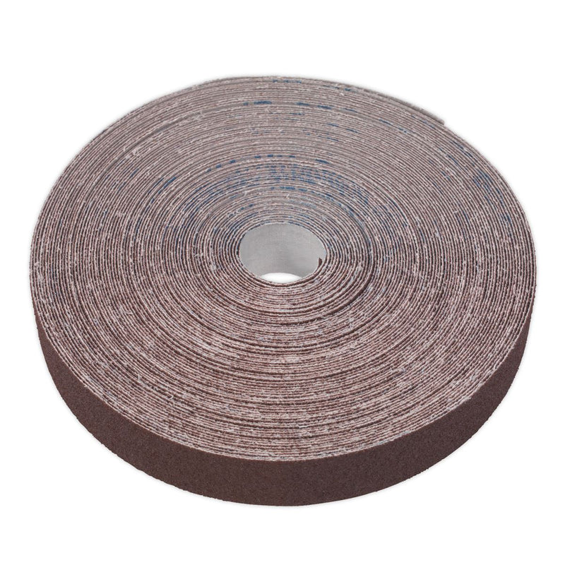 Sealey Emery Roll Brown 25mm x 50m 80Grit ERB255080 Sealey - Dynamic Drive