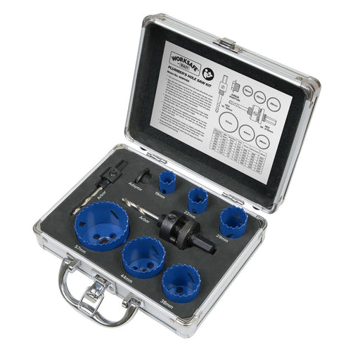 Sealey Hole Saw Kit 9pc Plumbers WSPHSK Sealey - Dynamic Drive