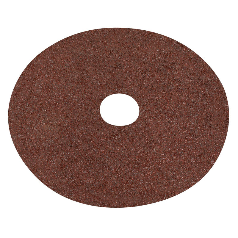 Sealey Fibre Backed Disc125mm 24Grit Pack of 25 WSD524 Sealey - Dynamic Drive