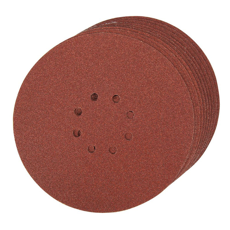 Silverline Hook & Loop Discs Punched 225mm 10pk 60 Grit Silverline - Dynamic Drive