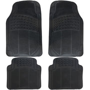 SS3601 UKB4C 4 Piece Heavy Duty Rubber All Terran Tray Style Car Van Mat Set Streetwize  - Dynamic Drive