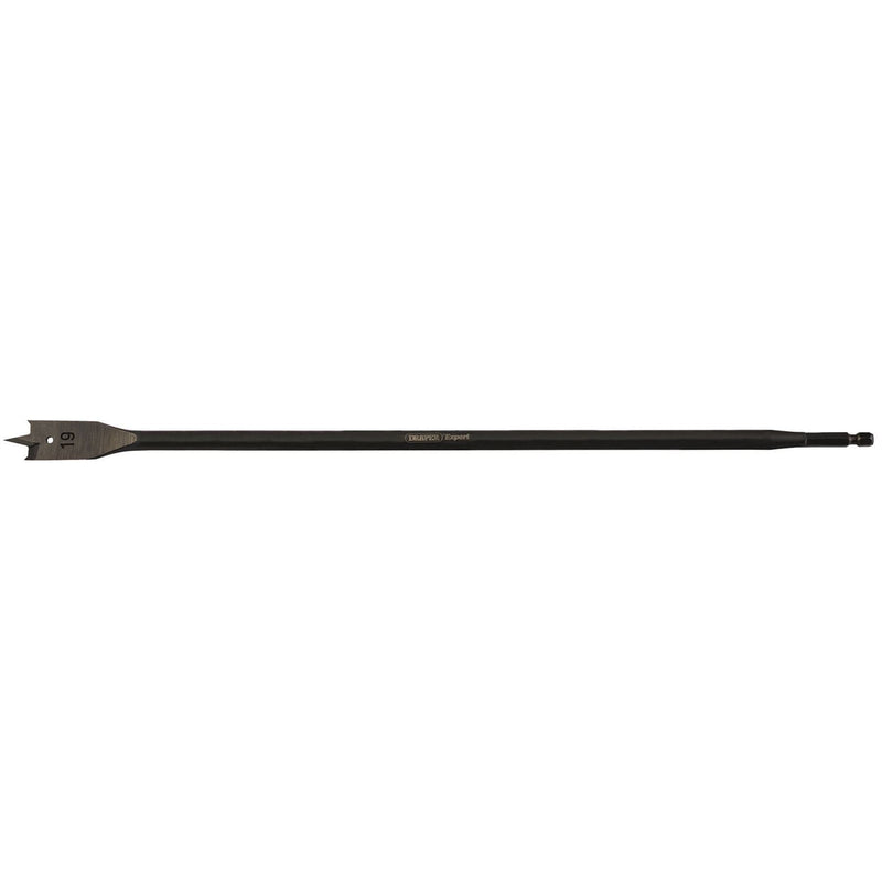 Draper Extra Long Flat Wood Bit, 405mm, 19mm 67439 Draper - Dynamic Drive