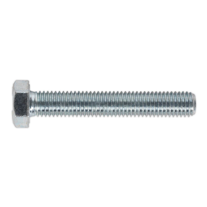 Sealey HT Setscrew M12 x 75mm 8.8 Zinc Pack of 10 SS1275 Sealey - Dynamic Drive