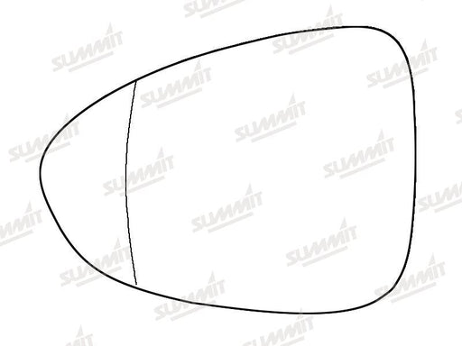 Summit Stick-On Aspheric Mirror Glass fits Vauxhall Zafira Tourer LHS Summit - Dynamic Drive