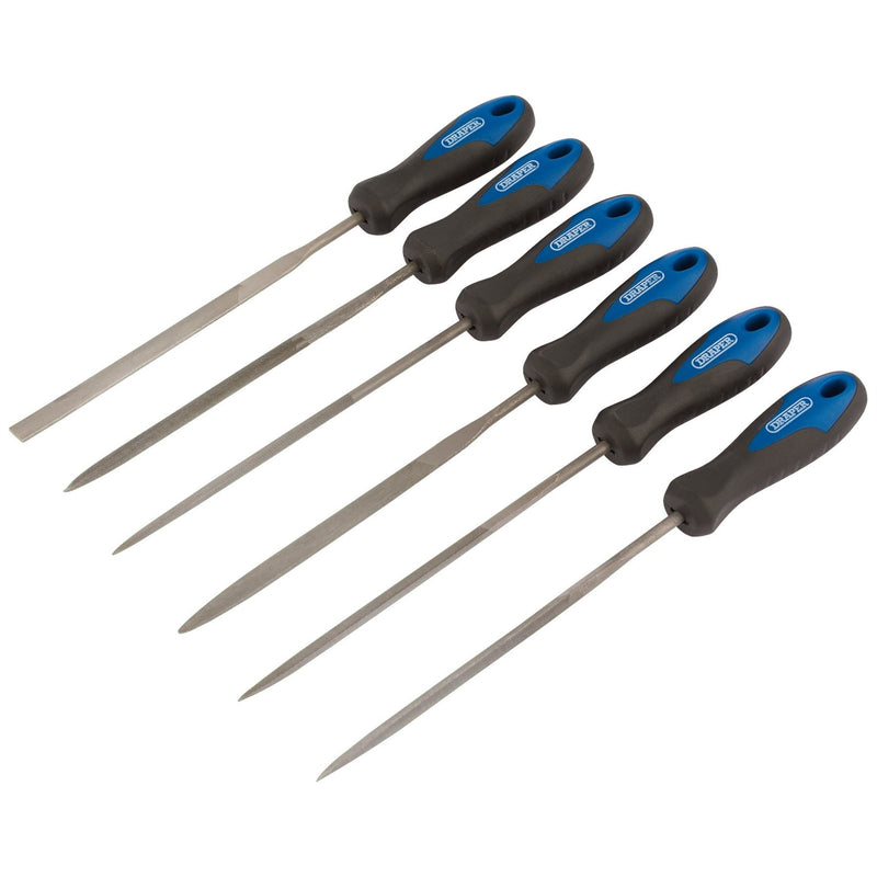 Draper Soft Grip Needle File Set, 140mm (6 Piece) 83982 Draper - Dynamic Drive