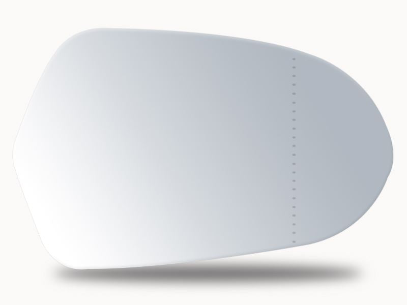 Summit Stick-On Aspheric Mirror Glass fits Audi A6 12 on RHS Summit - Dynamic Drive