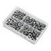 Sealey Steel Nut Assortment 1/4"-1/2"UNC 320pc AB030SN Sealey - Dynamic Drive