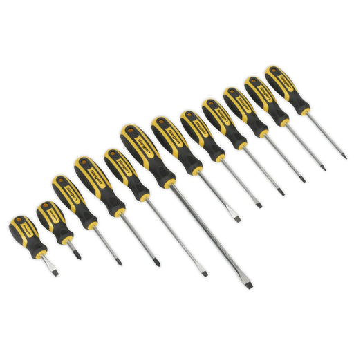 Seigen by Sealey Soft Grip Screwdriver Set 12pc S0616 Seigen by Sealey  - Dynamic Drive