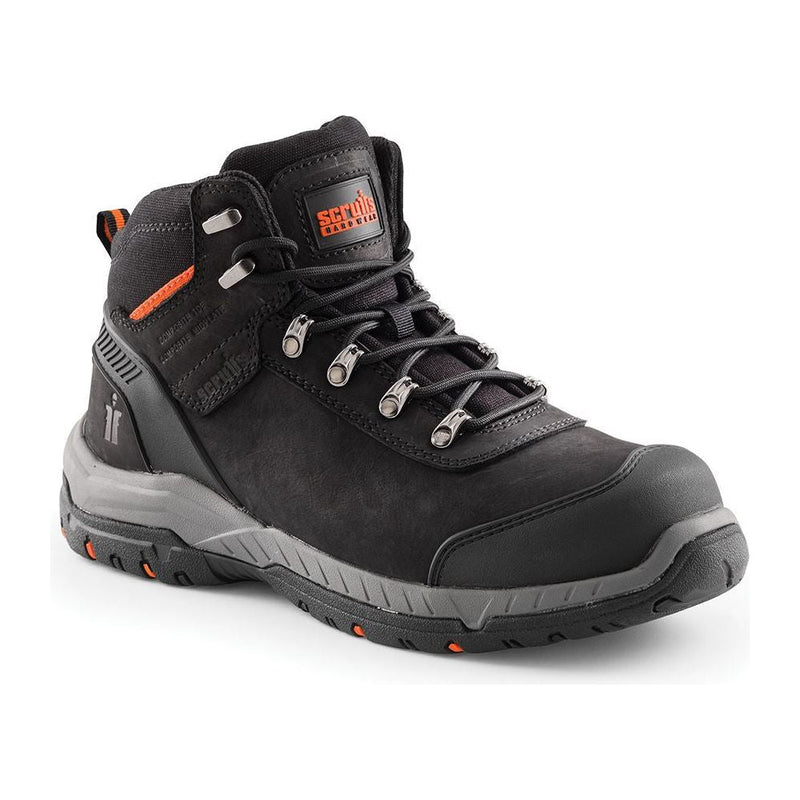 Scruffs Sabatan Safety Boots Black Size 10.5 / 45 Scruffs - Dynamic Drive