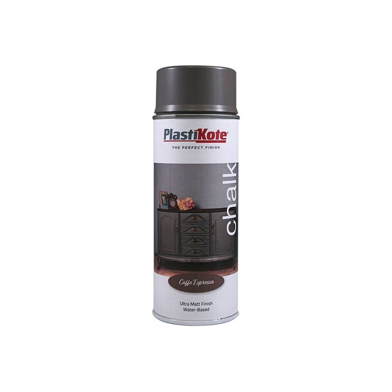 Plastikote Chalk Finish Spray Caffe Espresso 400ml PlastiKote - Dynamic Drive