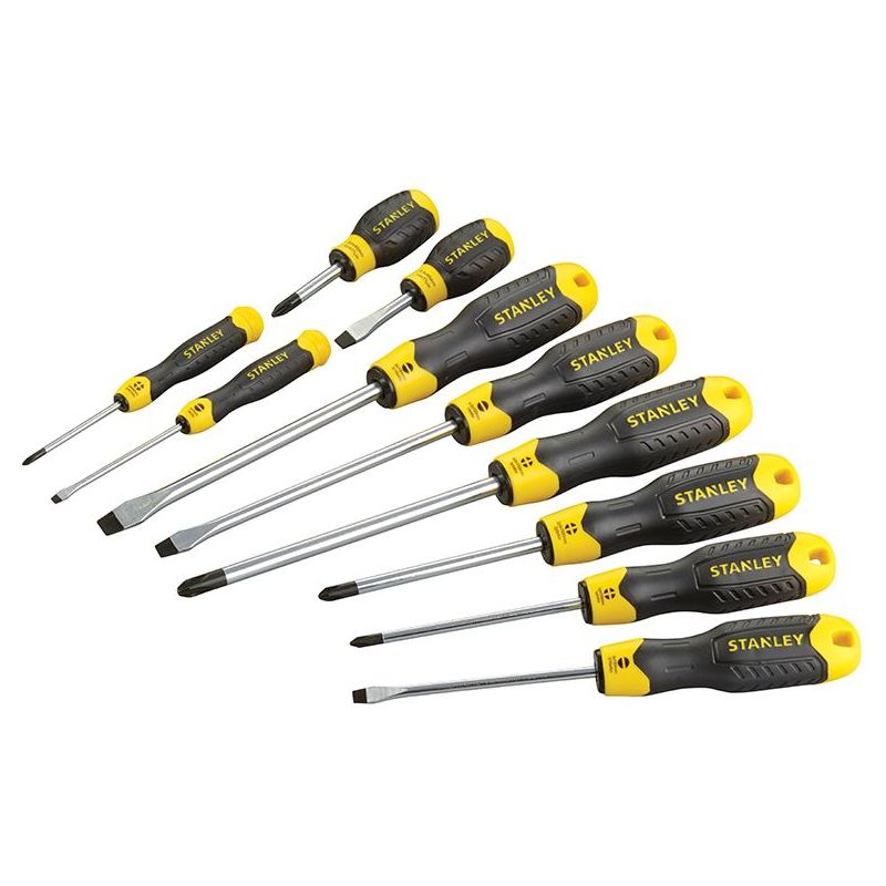 Stanley® Hand Tools Cushion Grip Screwdriver Set, 10 Piece STANLEY® Hand Tools - Dynamic Drive