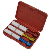 Sealey Alloy Wheel Long Reach Impact Socket Set 3pc 1/2"Sq Drive SX031D Sealey - Dynamic Drive