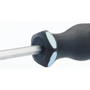 Draper 'Pound Thru' Plain Slot Soft Grip Screwdriver, 6.5 x 100mm 35181 Draper - Dynamic Drive
